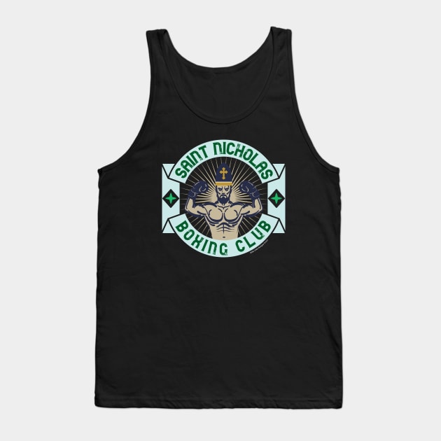 Saint Nicholas Boxing Club Tank Top by MikeCottoArt